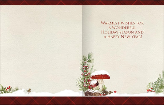Holiday Mushrooms Boxed Christmas Cards