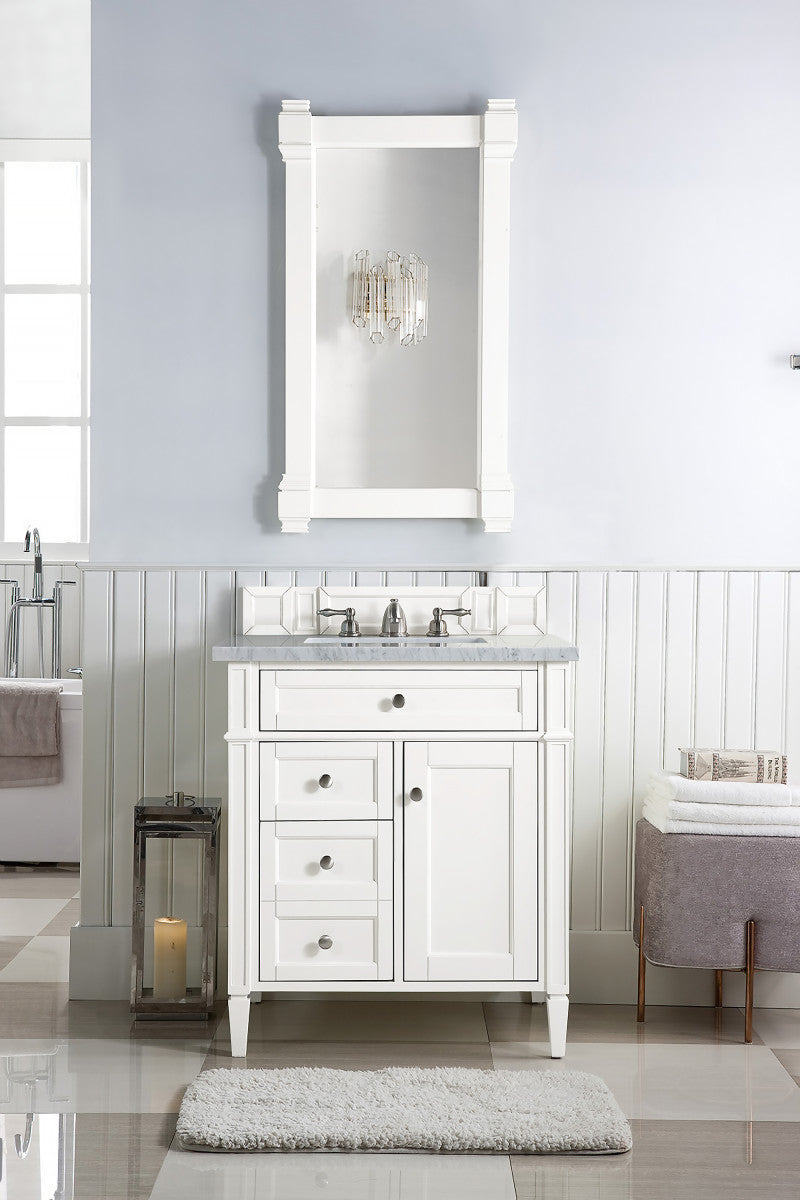 Brittany 30" Single Vanity in Bright White