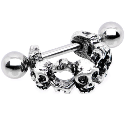 16G 1/2 Gothic Skull Cartilage Cuff