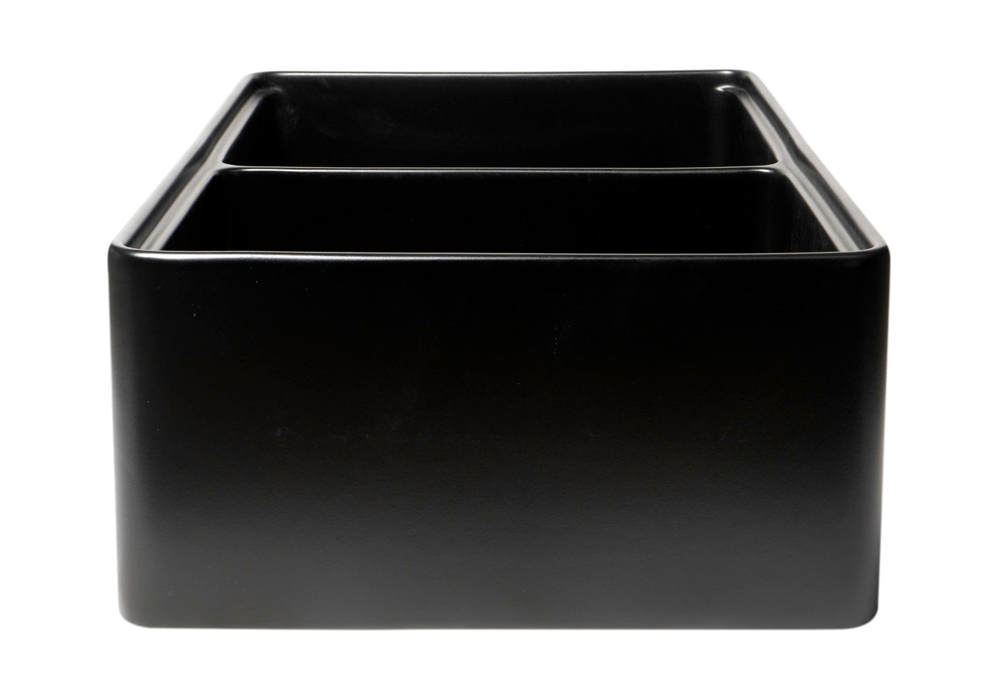 ALFI brand ABFS3320D Workstation 33" x 20" Double Bowl Step Rim Fireclay Farm Sink with Accessories