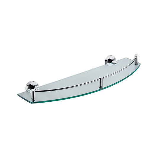 ALFI brand  AB9547 Polished Chrome Wall Mounted Glass Shower Shelf Bathroom Accessory