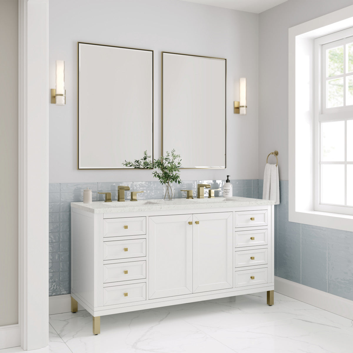 Chicago 60" Double Vanity