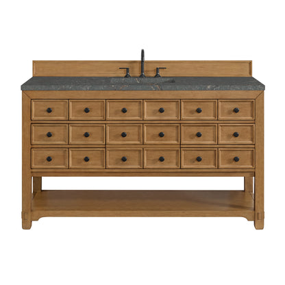 Malibu 60" Single Vanity Cabinet, Amber Birch