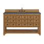 Malibu 60" Single Vanity Cabinet, Amber Birch
