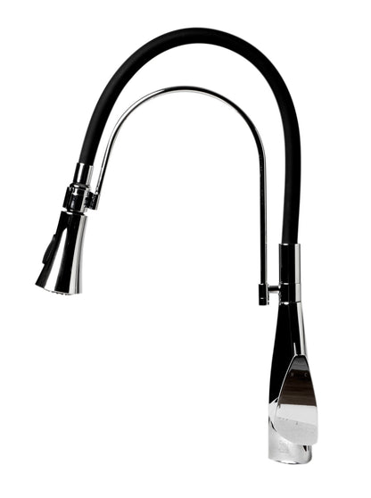 ALFI brand ABKF3001 Kitchen Faucet with Black Rubber Stem