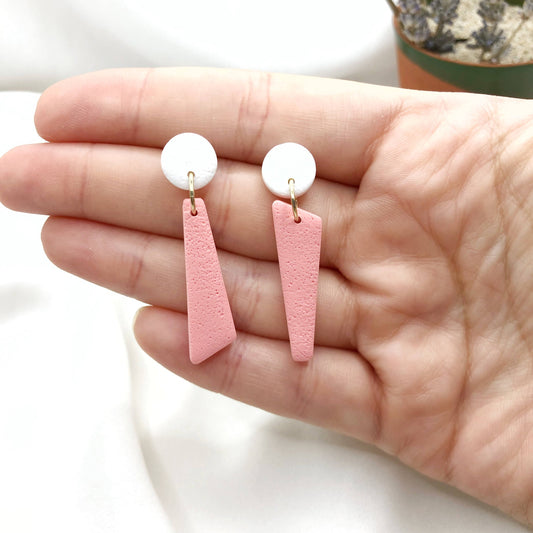 Stylish Asymmetrical Earrings - Anti Allergic Earbacks | Gift Shop & Gift Wrapping | Kitchen + Metal