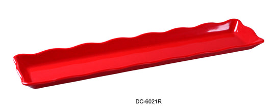 Yanco DC-6021R Deli Collection Scallop Edged Display Tray | Kitchen + Metal