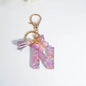 A–Z Personalized Butterfly Tassel Keychain – Custom Initial Gift for Women