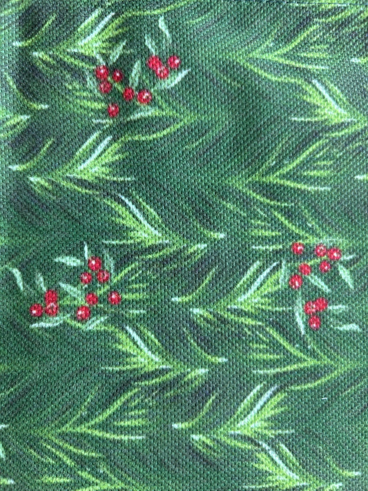 Holiday Runner Holly Berry and Greenery