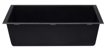 ALFI brand AB3322UM 33" Single Bowl Undermount Granite Composite Kitchen Sink