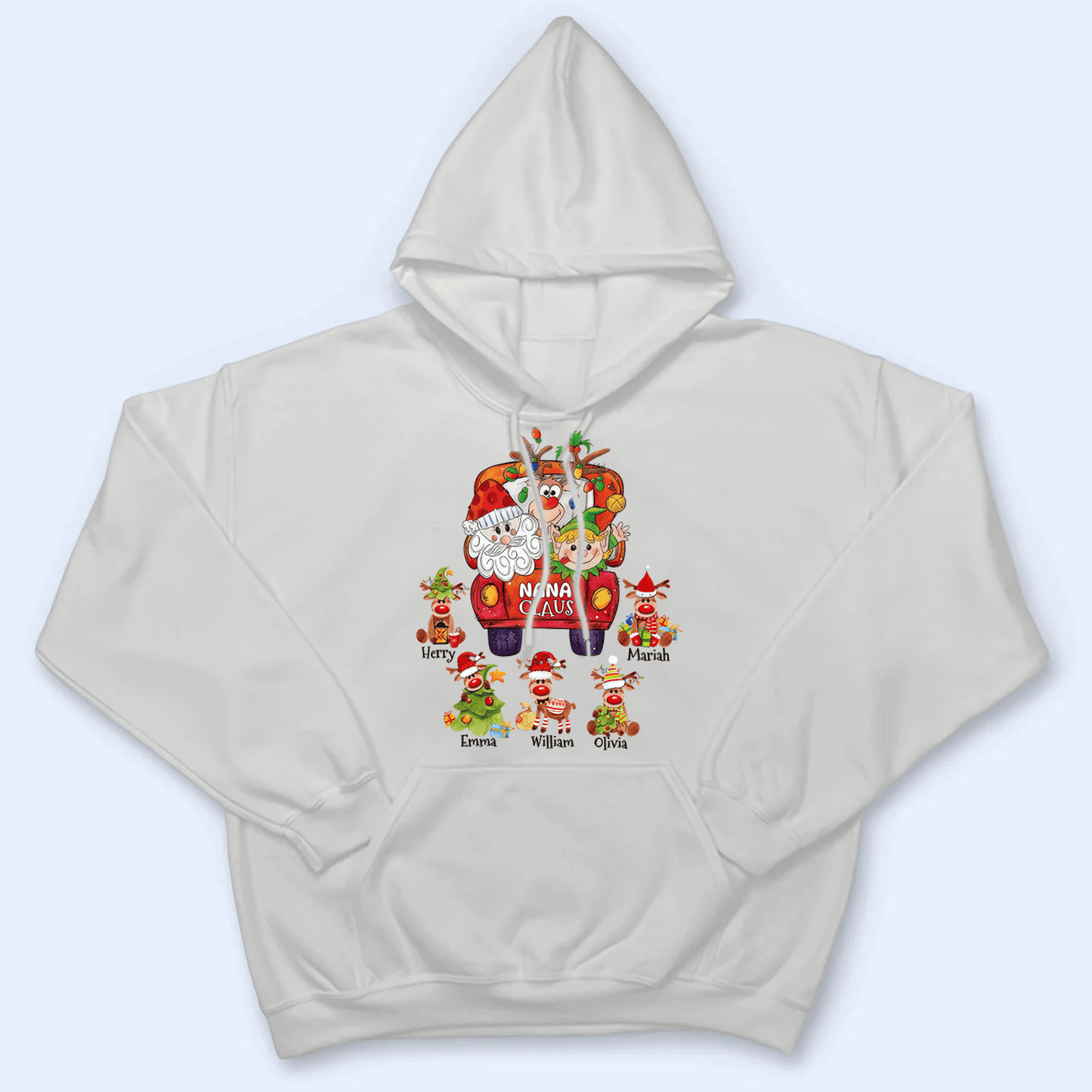 Nana Claus - Personalized Custom T Shirt - Birthday, Loving, Funny Gift for Grandma/Nana/Mimi, Mom, Wife, Grandparent