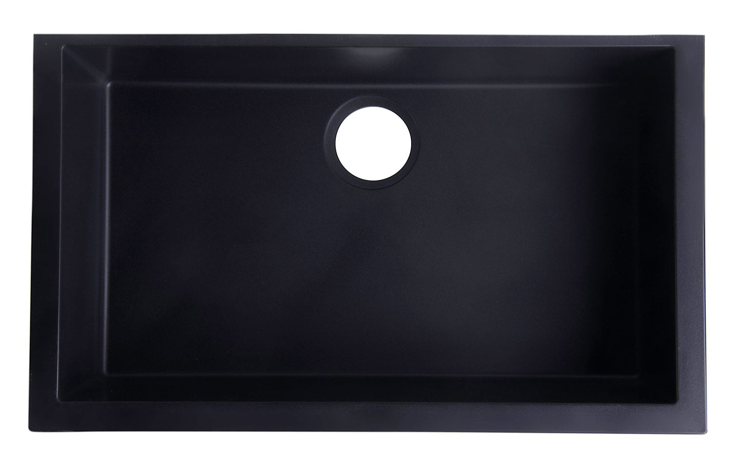 ALFI brand AB3020UM 30" Undermount Single Bowl Granite Composite Kitchen Sink