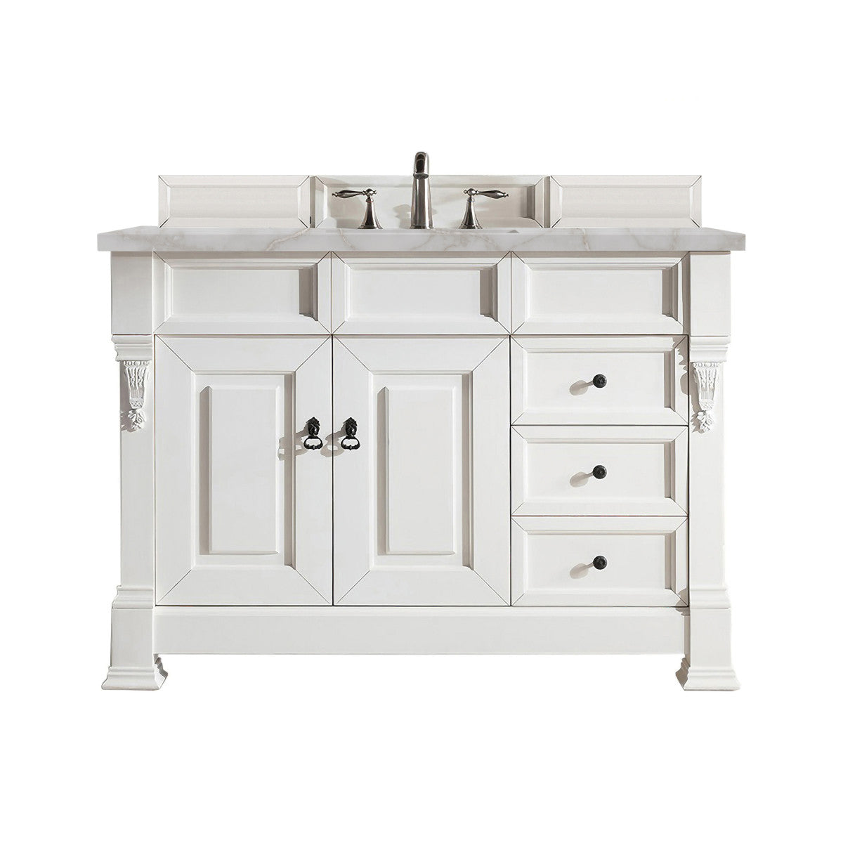 Brookfield 48" Single Vanity Cabinet, Bright White