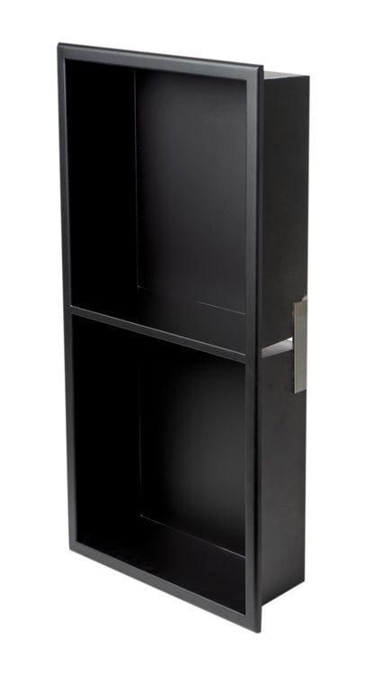 ALFI brand ABNC1224 12 x 24  Vertical Double Shelf Bath Shower Niche