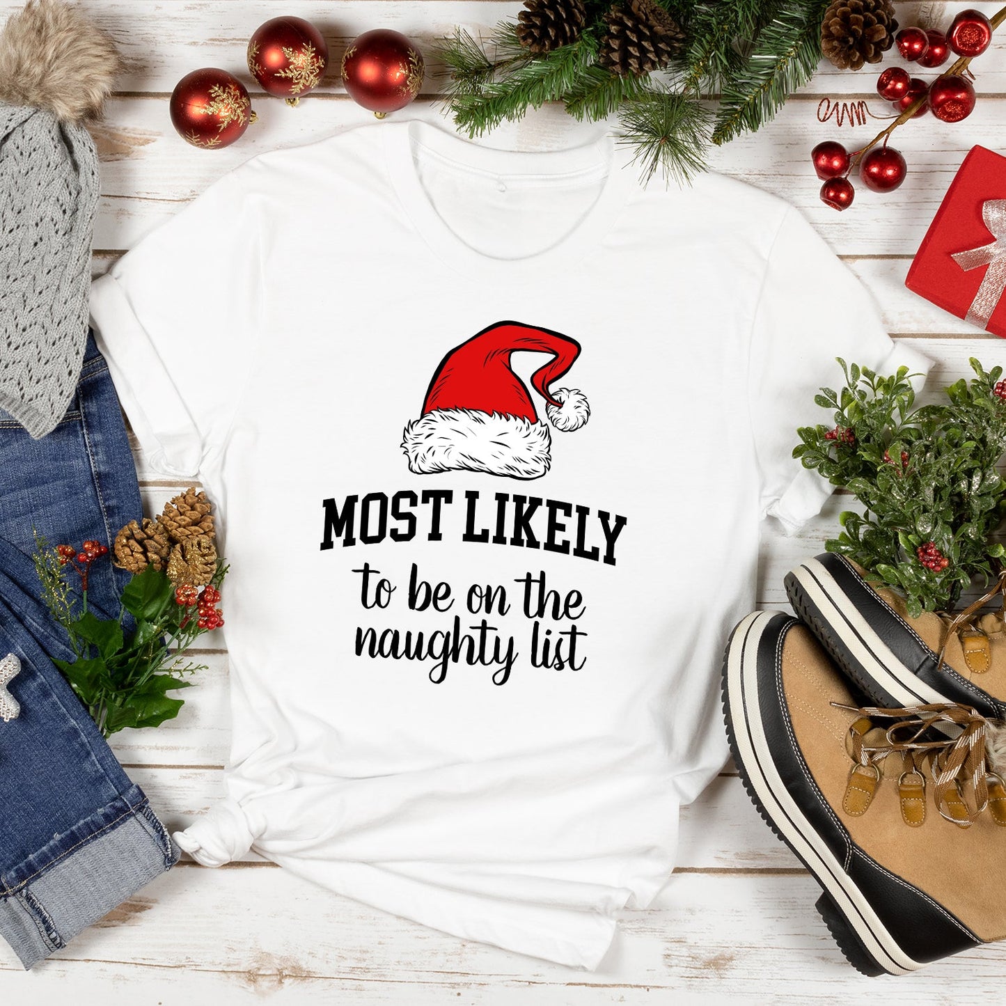 Most Likely To Christmas Family Tees - 40 Designs! Comfort Colors T-Shirt
