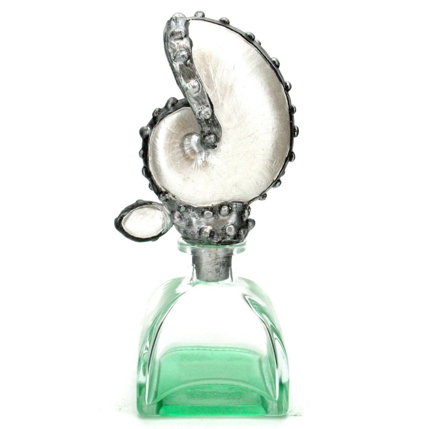 Nautilus Shell Glass Bottle