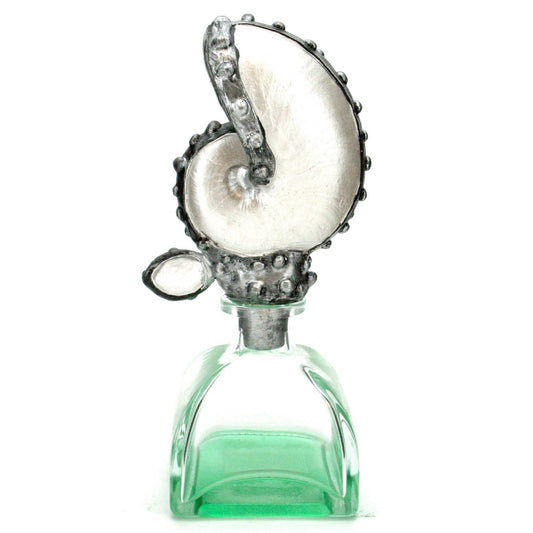 Nautilus Shell Glass Bottle