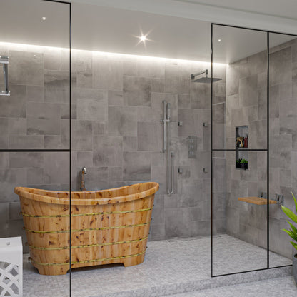 ALFI brand AB7606 Square Sliding Rail Hand Shower Set