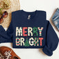 Merry And Bright, Trend, Gorgeous Christmas Sweatshirt