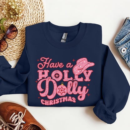 Holly Dolly Christmas, Country Music, Christmas Sweatshirt