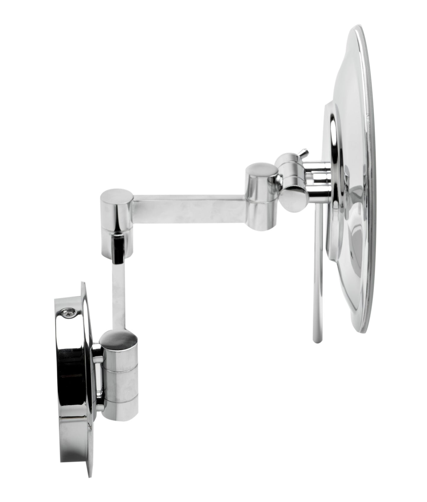 ALFI brand ABM9WLED Wall Mount Round 9" 5x Magnifying Cosmetic Mirror with Light