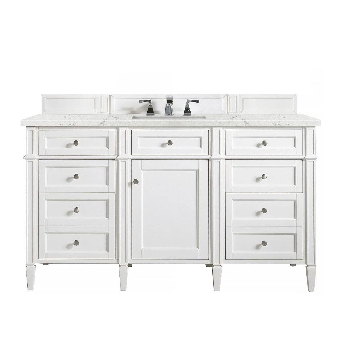 Brittany 60" Single Vanity in Bright White