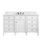 Brittany 60" Single Vanity in Bright White