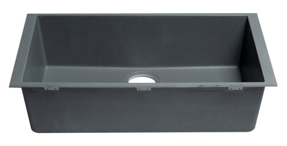 ALFI brand AB3020UM 30" Undermount Single Bowl Granite Composite Kitchen Sink