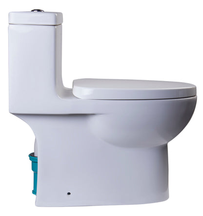 EAGO TB359 DUAL FLUSH ONE PIECE  HIGH EFFICIENCY LOW FLUSH CERAMIC TOILET