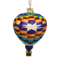 Glass Hot Air Balloon Ornament - Patchwork