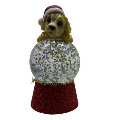 Lighted Lab Snowglobe