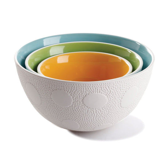 Nesting Textured Bowls - set of 3 | Dinnerware | Kitchen + Metal