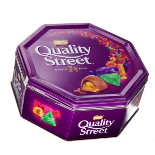 Nestle Quality Street Chocolate Gift Tin - Assorted Milk & Dark Chocolates & Toffees 900g
