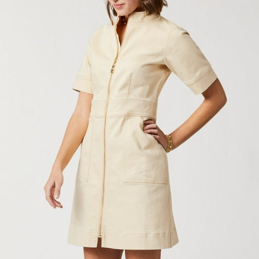Nevie Denim Dress - Wheat