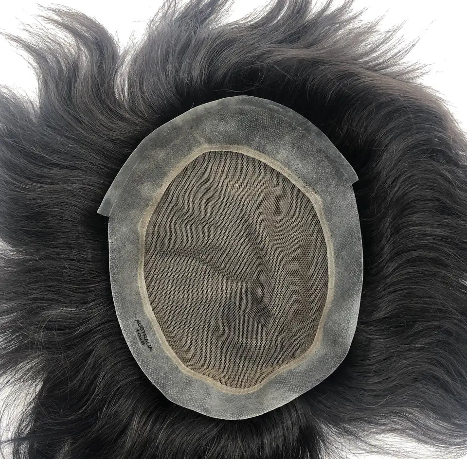 New! AUS Style Toupee for men 100% Human Hair