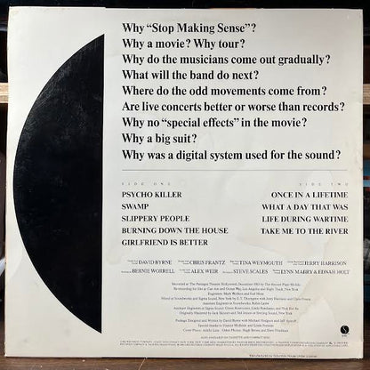 Stop Making Sense (VINYL) | Near Mint (NM or M-) Excellent+ (EX+)