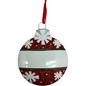 Festive Snowflake Christmas Ball Ornament