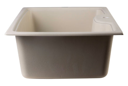 ALFI brand AB3520DI 35" Drop-In Single Bowl Granite Composite Kitchen Sink