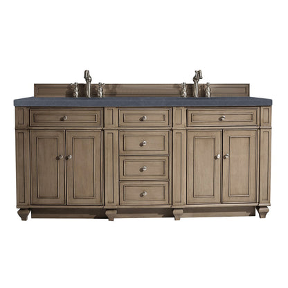Bristol 72" Double Vanity Cabinet, Bright White