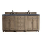 Bristol 72" Double Vanity Cabinet, Bright White