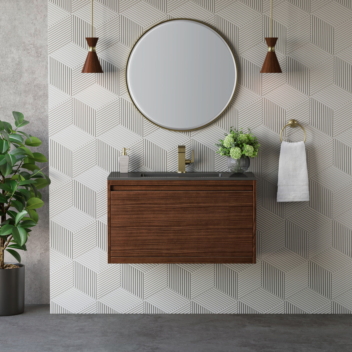 Mantova 35.4" Single Vanity Cabinet