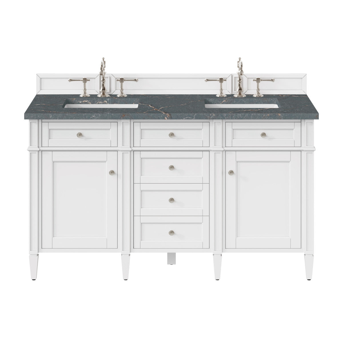 Brittany 60" Double Vanity in Bright White