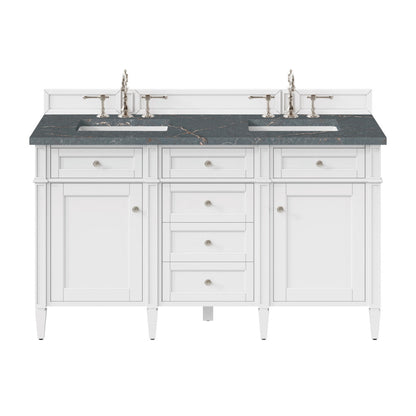 Brittany 60" Double Vanity in Bright White