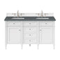 Brittany 60" Double Vanity in Bright White