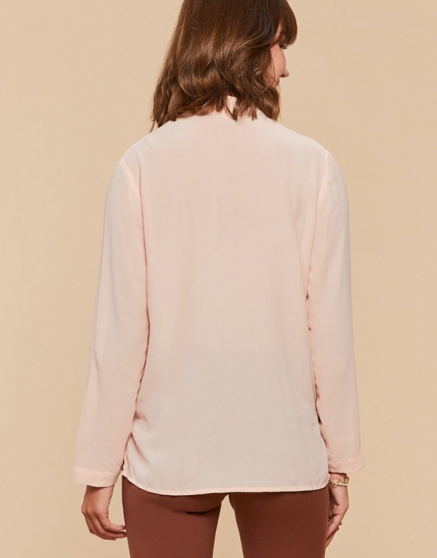 Nicolette Embroidered Tunic - Pale Blush