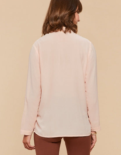 Nicolette Embroidered Tunic - Pale Blush