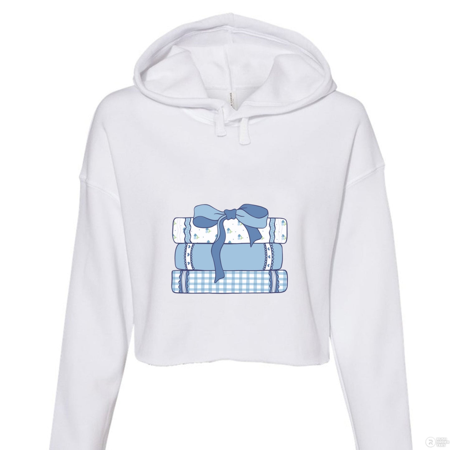 Customizable: Girly Book Club Cropped Fleece Hoodie