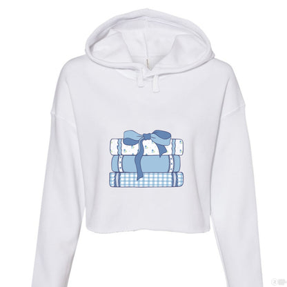 Customizable: Girly Book Club Cropped Fleece Hoodie