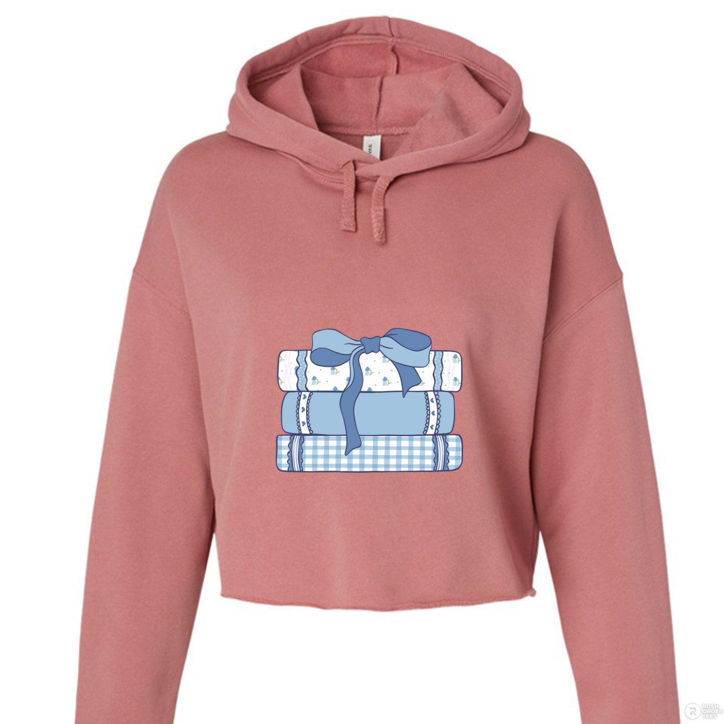 Customizable: Girly Book Club Cropped Fleece Hoodie