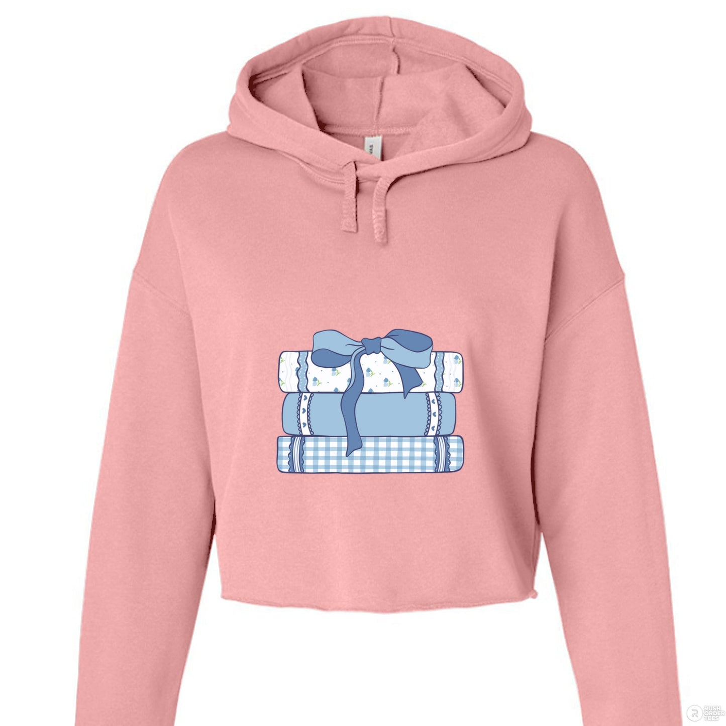 Customizable: Girly Book Club Cropped Fleece Hoodie